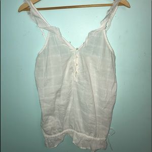 white hollister tank top